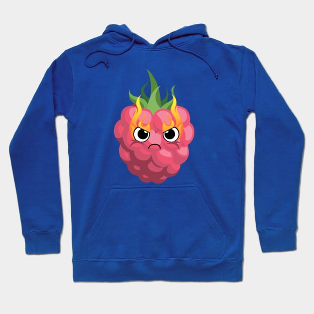 The angry strawberry Hoodie by Stenev